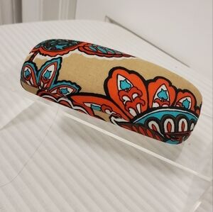 Vera Bradley Colorful Print Fabric Coded Hardshell Eye glass case
